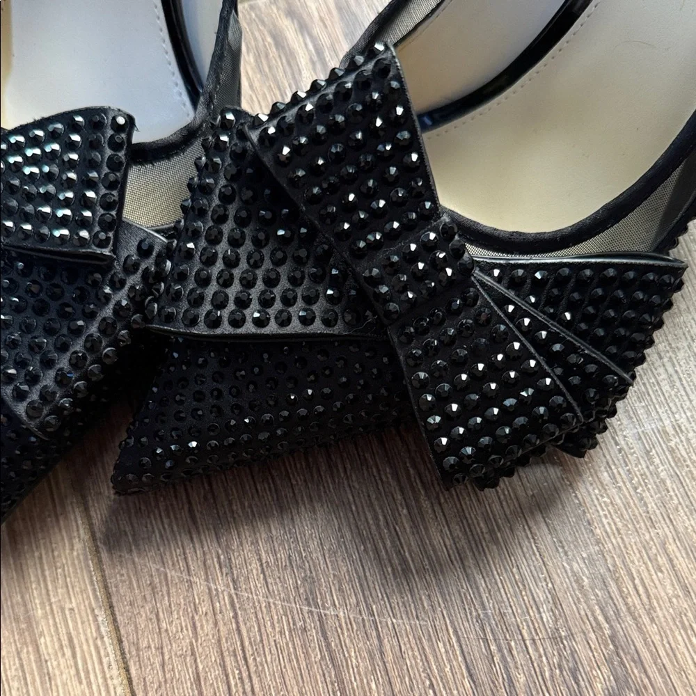 Jessica Simpson 9 Elegant Black Bow Women Shoes - Picture 3 of 9